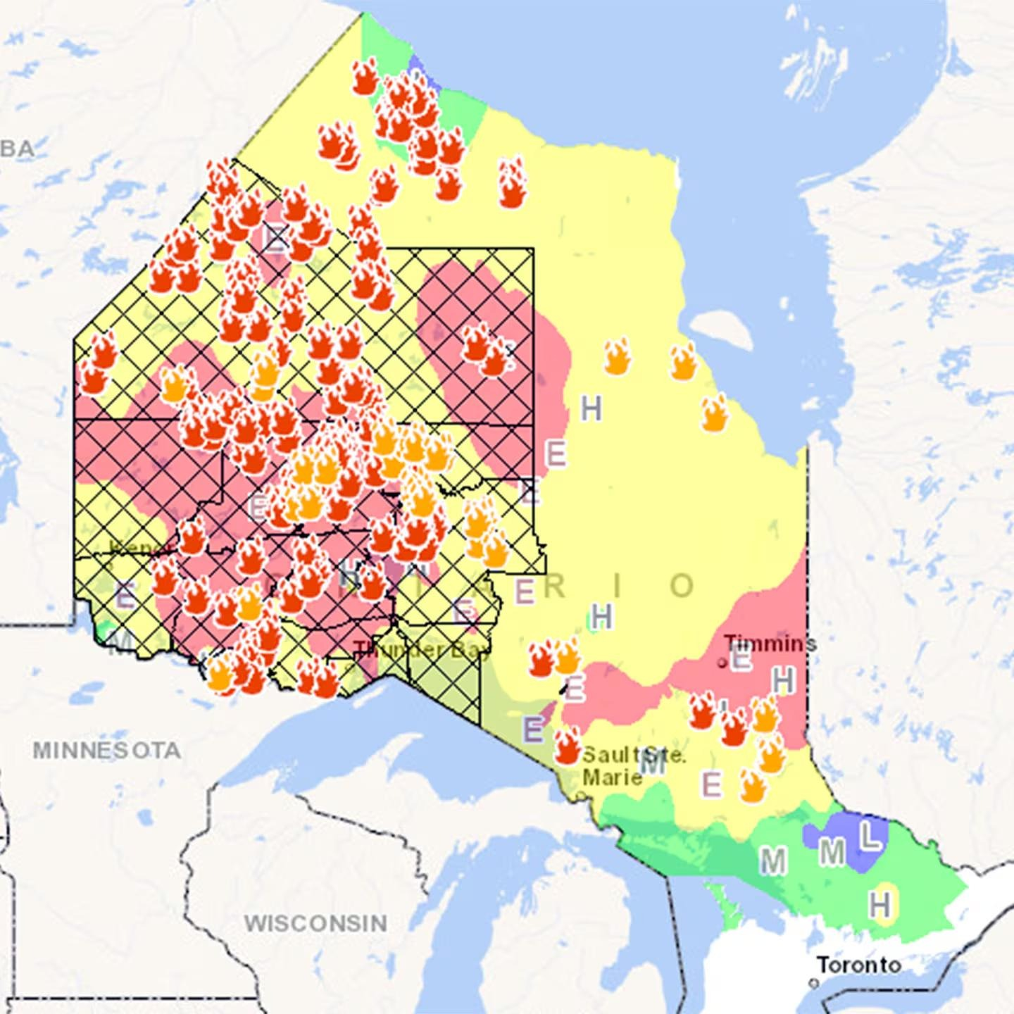 Fire map